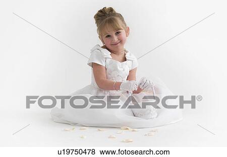 Stock Photo - Flower girl. Fotosearch