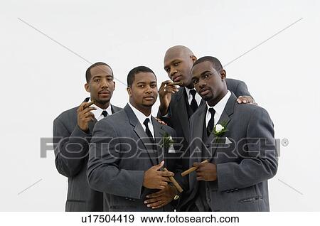 Groom with wedding party View Large Photo Image Stock Photo - Groom with wedding party. Fotosearch