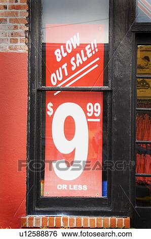 Blow out sale sign View Large Photo Image Stock Photograph - Blow out sale sign. Fotosearch