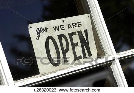 Open sign View Large Photo Image Stock Image - Open sign. Fotosearch