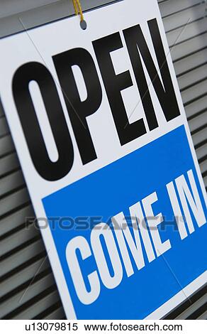 Stock Photography - Open sign. Fotosearch