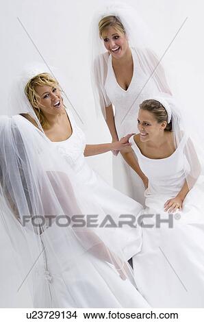 Picture - Group of brides. Fotosearch