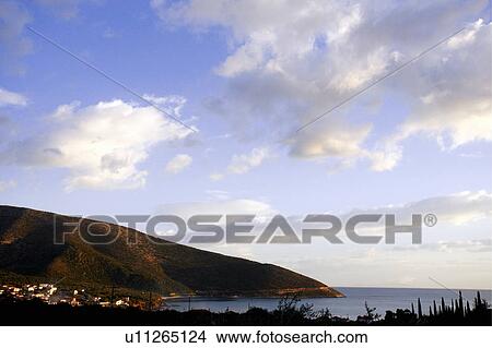 Coastal village View Large Photo Image Picture - Coastal village. Fotosearch