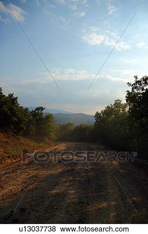 Stock Photo - Country dirt road. Fotosearch