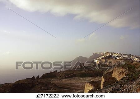 Stock Image - Mountain village. Fotosearch