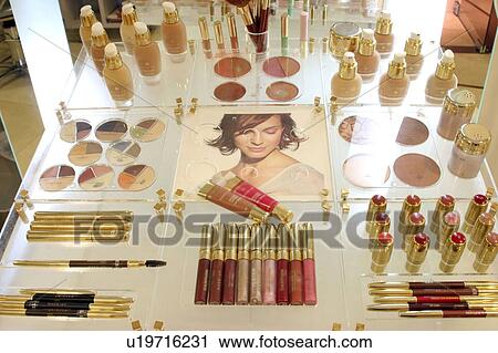 Stock Image - Makeup display. Fotosearch