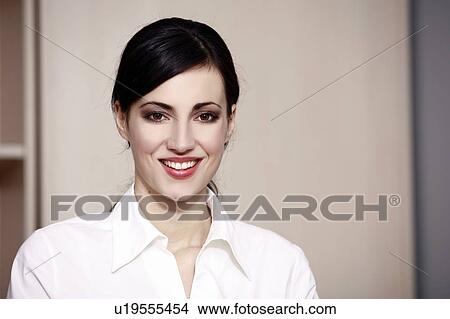 Picture - Closeup of businesswoman. Fotosearch