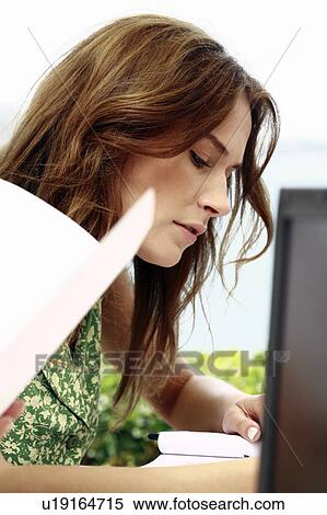 Stock Photography - Closeup of businesswoman. Fotosearch