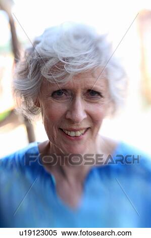 Stock Photography - Female senior closeup. Fotosearch