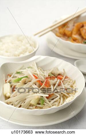 Stock Image - Close Up, Two Objects, Indoors. Fotosearch
