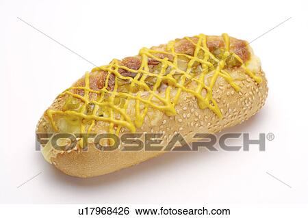 Hotdog with mustard and ketchup View Large Photo Image Stock Photograph - Hotdog with mustard and ketchup. Fotosearch