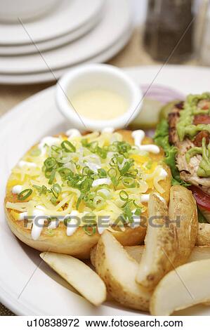 Stock Image - Main course, close-up. Fotosearch