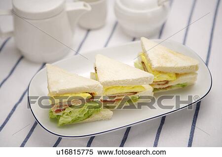 Sandwiches on plate View Large Photo Image Stock Photography - Sandwiches on plate. Fotosearch