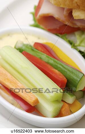 Sliced vegetables on plate View Large Photo Image Stock Image - Sliced vegetables on plate. Fotosearch