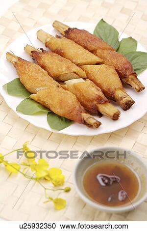 Barbecued Shrimp Paste On Sugar Cane View Large Photo Image Stock Image - Barbecued Shrimp Paste On Sugar Cane . Fotosearch