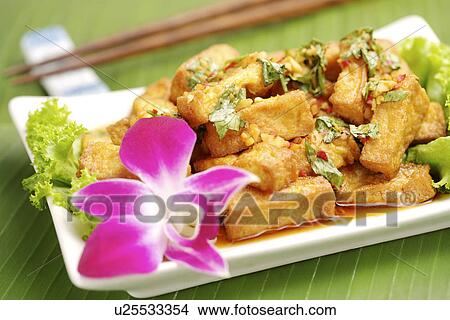 Fried beancurd with spiced salt View Large Photo Image Picture - Fried beancurd with spiced salt. Fotosearch