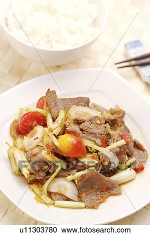 Fried Beef In Spicy Sauce View Large Photo Image Stock Image - Fried Beef In Spicy Sauce. Fotosearch
