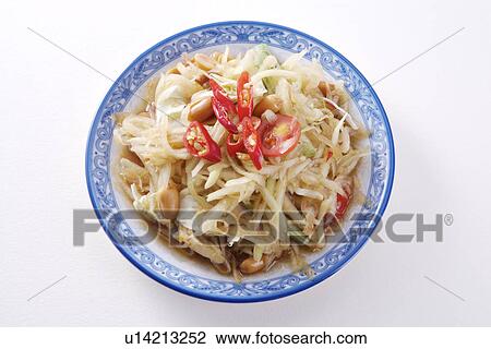 Papaya Salad View Large Photo Image Stock Image - Papaya Salad. Fotosearch