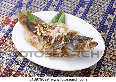 Steamed Fish With Lemon Sauce View Large Photo Image Stock Photo - Steamed Fish With Lemon Sauce. Fotosearch
