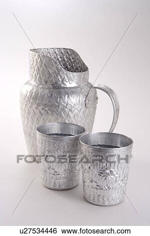 Stock Photograph - Tea cup and teapot. Fotosearch