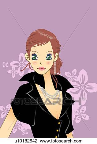 Drawing - One Person, Teenager, Young Adult, Adults Only. Fotosearch