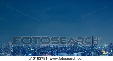 Stock Image - Nation, Travel Destinations, Japan, Tokyo. Fotosearch