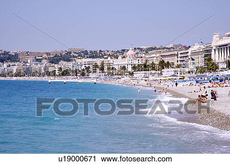 Beach in Nice, South France View Large Photo Image Stock Image - Beach in Nice, South France. Fotosearch