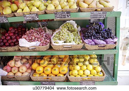 Fruits on stall View Large Photo Image Picture - Fruits on stall. Fotosearch