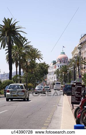 Stock Photo - Street scene in Nice, South France. Fotosearch