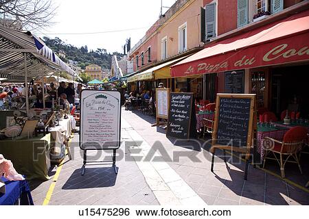 Stock Photograph - Street scene in Nice, South France. Fotosearch