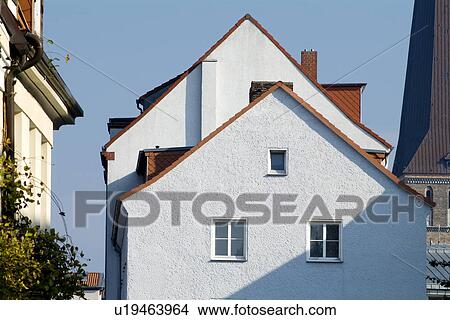 Picture - Houses against sky. Fotosearch