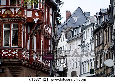 Stock Image - Houses in different style. Fotosearch
