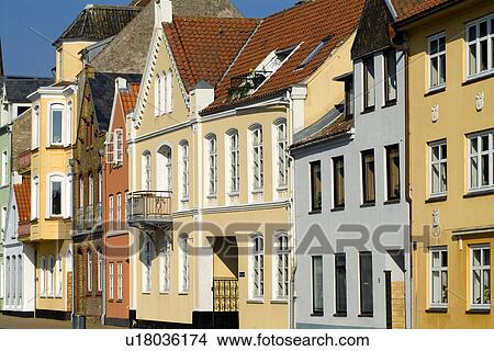 Picture - Row of houses. Fotosearch