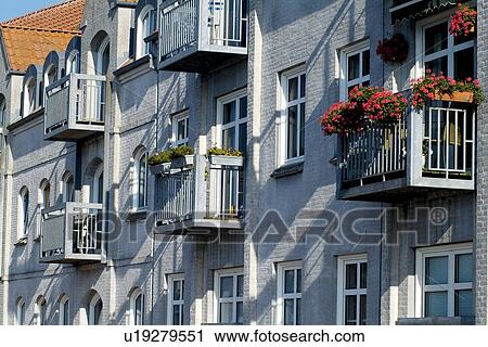 Windows of apartment building View Large Photo Image Stock Image - Windows of apartment building. Fotosearch