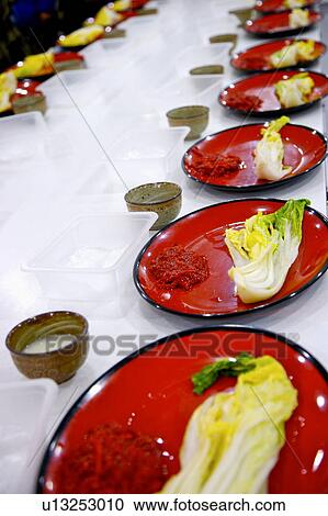 Place setting with bok choy View Large Photo Image Stock Image - Place setting with bok choy. Fotosearch