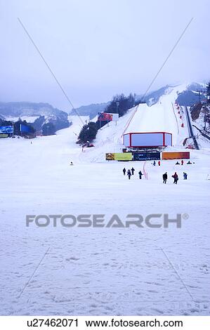 Ski resort, Korea View Large Photo Image Stock Image - Ski resort, Korea. Fotosearch