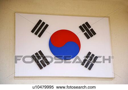 South Korean Flag View Large Photo Image Stock Photography - South Korean Flag . Fotosearch