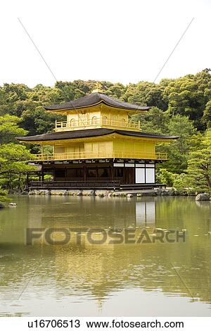 Japan, Kyoto, Golden Pavilion View Large Photo Image Stock Image - Japan, Kyoto, Golden Pavilion. Fotosearch