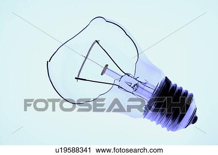 Stock Image - A broken light bulb. Fotosearch