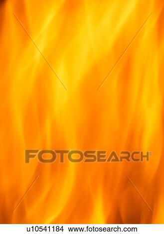 Picture - Flames, full frame. Fotosearch