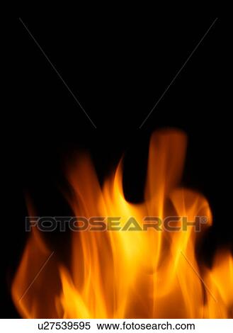 Stock Photography - Flames on black . Fotosearch