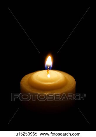 Lit candle, close-up View Large Photo Image Stock Photography - Lit candle, close-up. Fotosearch
