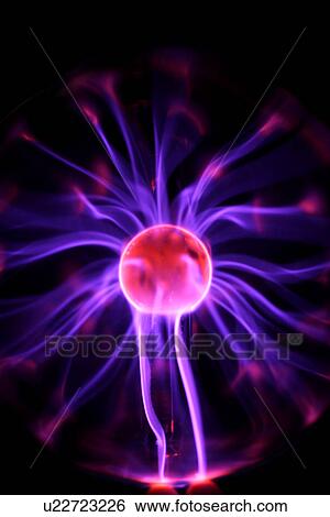Stock Photograph - Plasma ball . Fotosearch