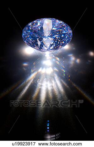 Diamond emitting light spectrum, close-up View Large Photo Image Stock Photo - Diamond emitting light spectrum, close-up . Fotosearch