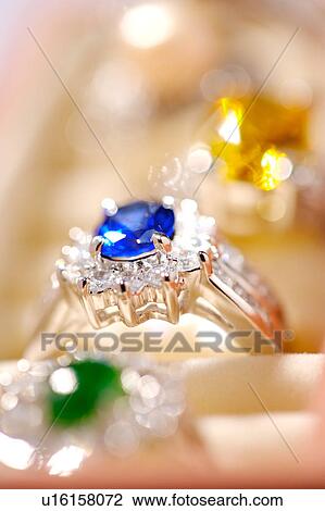 Diamond rings, close-up View Large Photo Image Stock Image - Diamond rings, close-up. Fotosearch