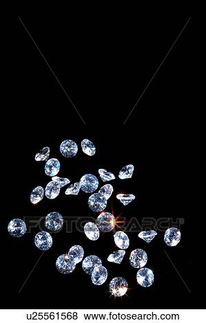 Diamonds on black background View Large Photo Image Stock Photo - Diamonds on black background. Fotosearch