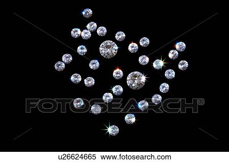 Diamonds on black background View Large Photo Image Stock Photography - Diamonds on black background. Fotosearch