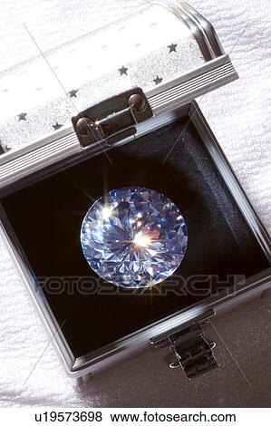 Large diamond in box View Large Photo Image Stock Photo - Large diamond in box. Fotosearch