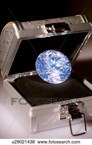 Stock Photo - Large diamond in box. Fotosearch