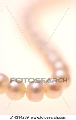 Pearl necklace, close-up View Large Photo Image Stock Photo - Pearl necklace, close-up. Fotosearch